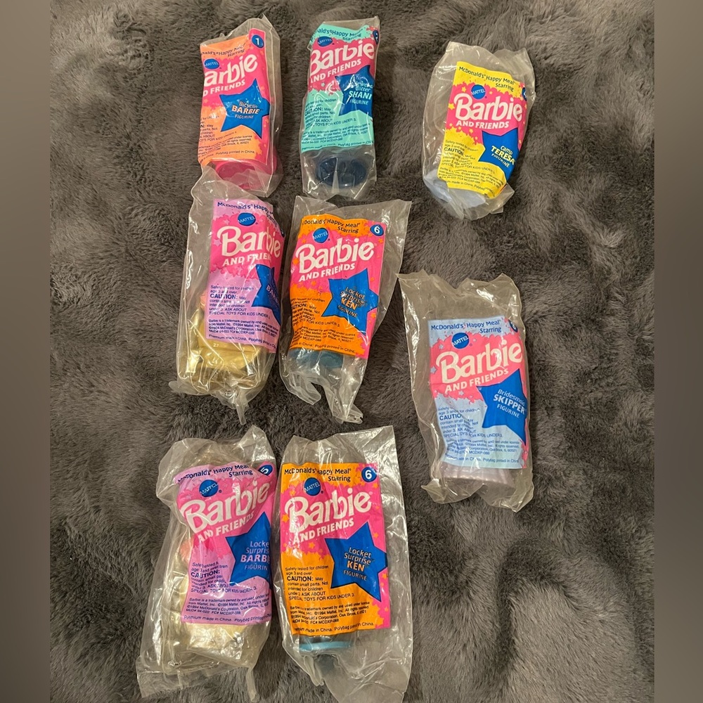 McDonalds Barbie and Friends figurines